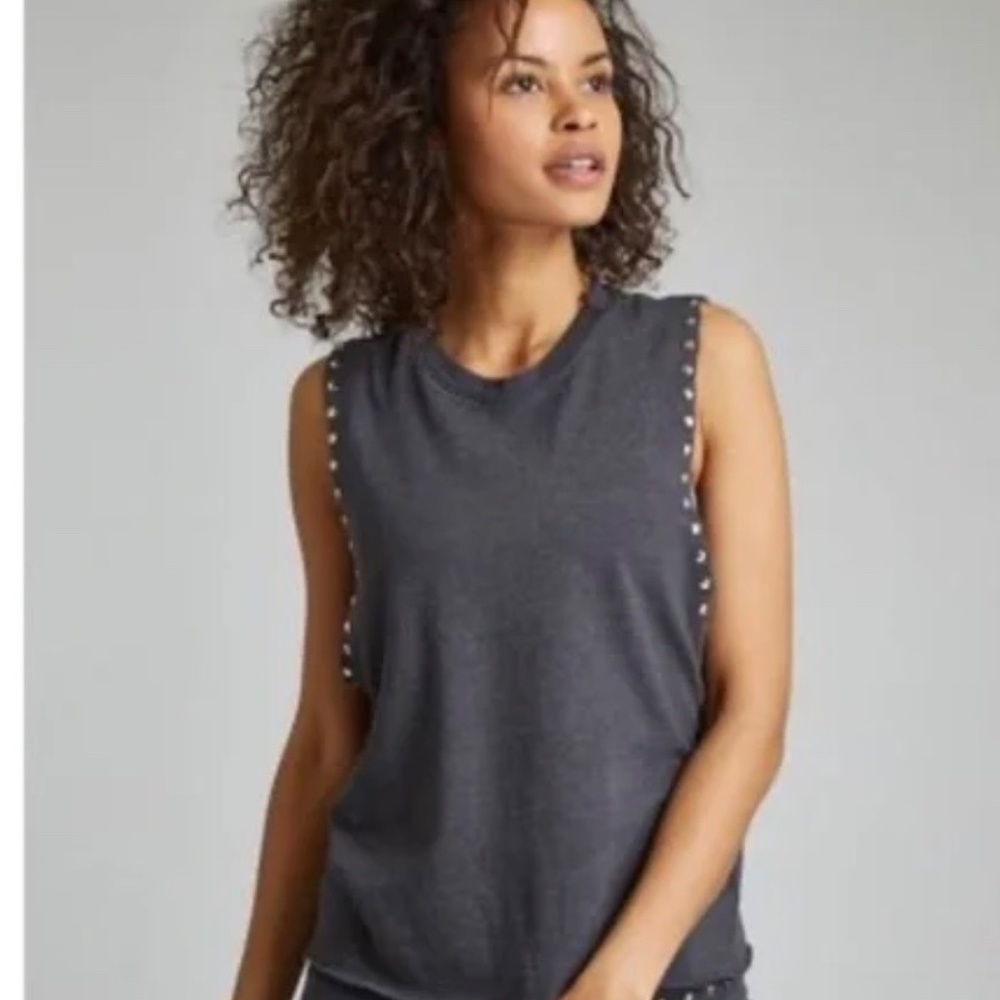 Monrow Studded Muscle Tank - Picture 6 of 6